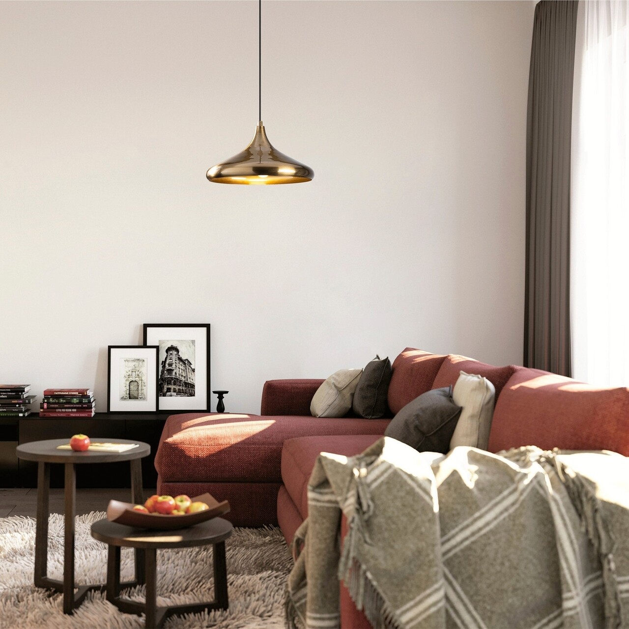 Lustra, Berceste - 208-S, Sheen, 35 x 35 x 116 cm, 1 x E27, 40W, auriu - imagine 7